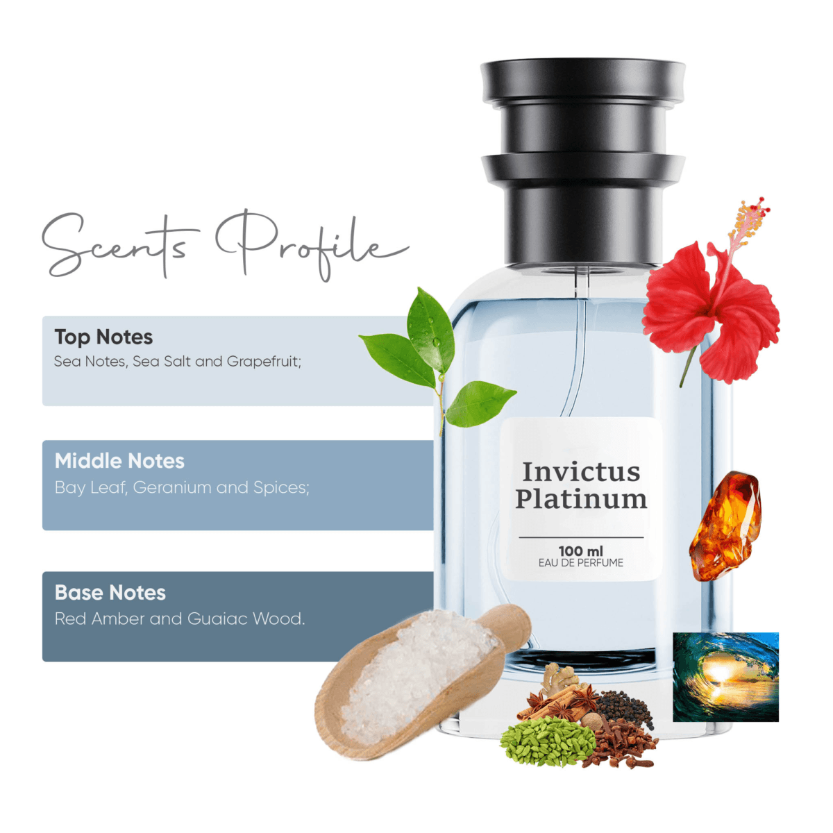 Invictus Platinum - Eau de Parfum (for him) - Image 3