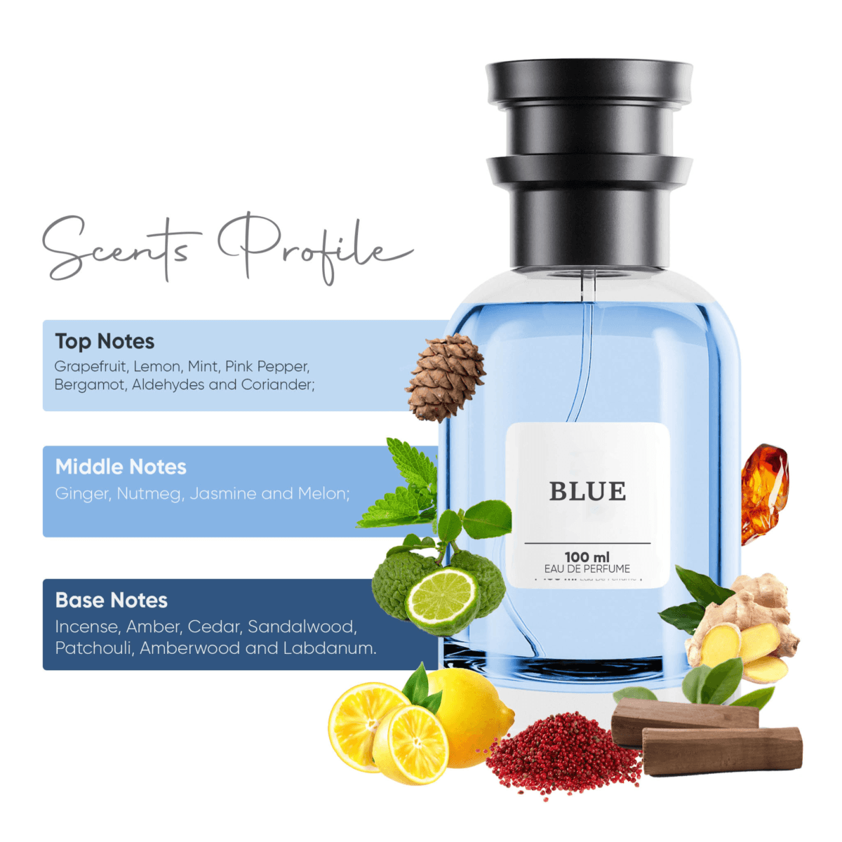 Blue - Eau de Parfum (for him) - Image 3