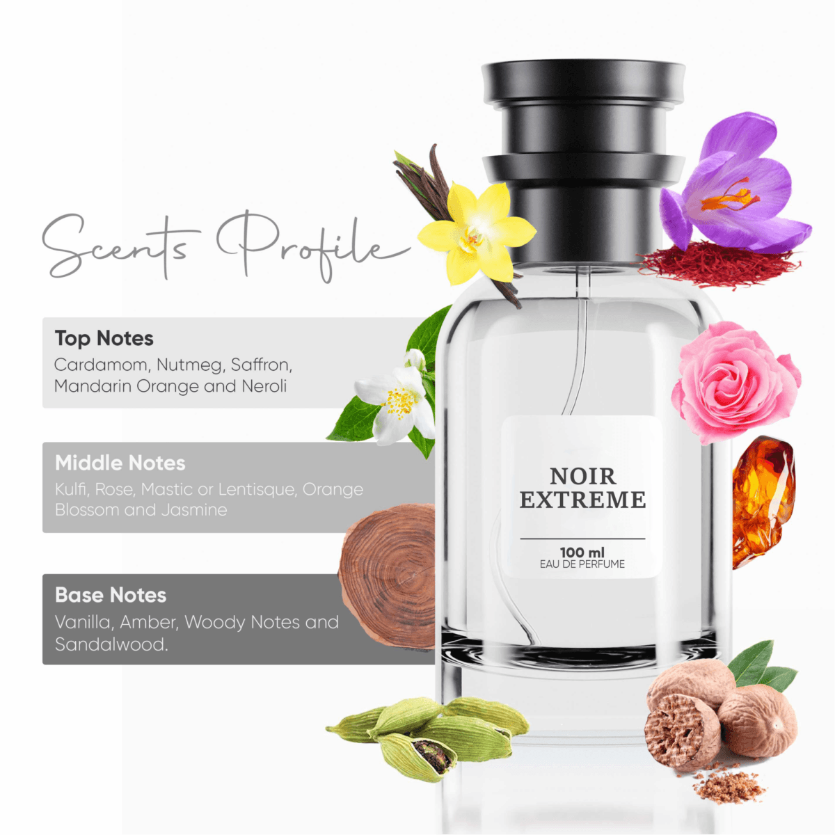 Noir Extreme  - Eau de Parfum (for him) - Image 3
