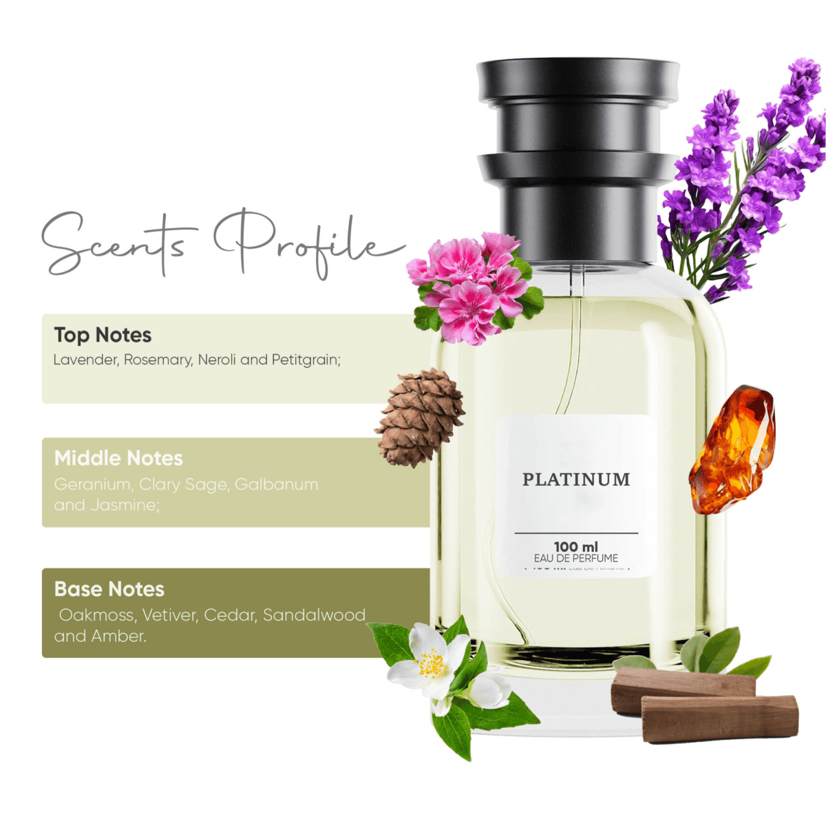 Platinum - Eau de Parfum (for him) - Image 3