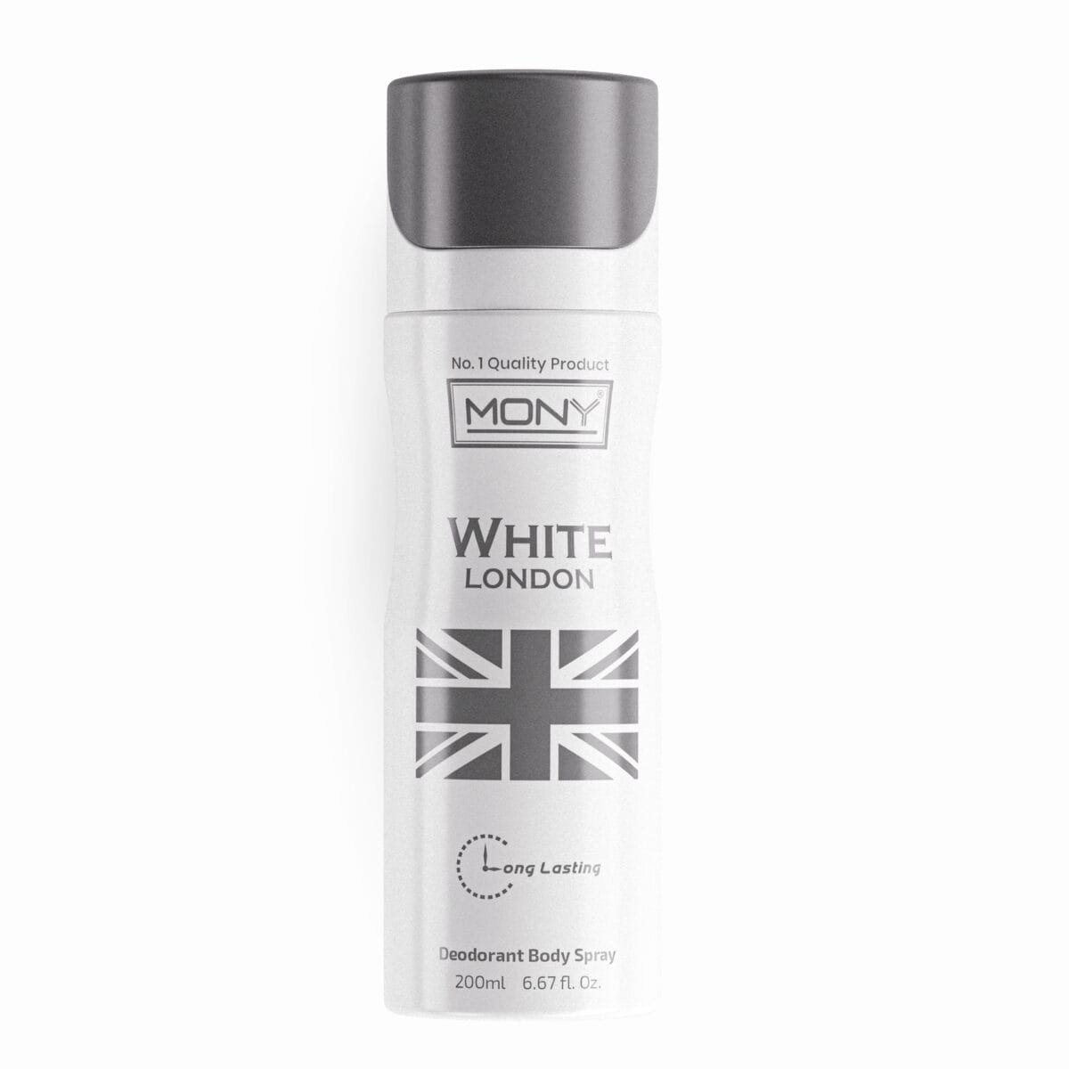 Mony White London Deodorant for Men | No Gas | Long-Lasting Perfume Body Spray, 200 ml